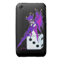 Jester Fairy (for dark backgrounds) Case-Mate iPhone 3 Case