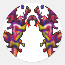 Jesters Round Stickers