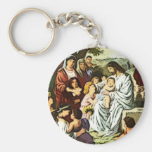 Jesus blessing the children keychains