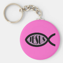 JESUS Christian Fish Symbol Key Chain