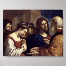 Jesus defends an Adultress Poster