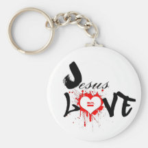 JeSUS equals love Keychain