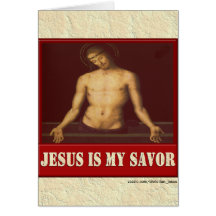JESUS IS MY SAVOR CARD
