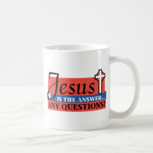 Jesus Is The Answer Mugs