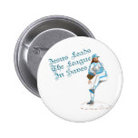Jesus Leads The League In Saves Pinback Button