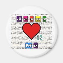 Jesus Loves Me Collection Refrigerator Magnets