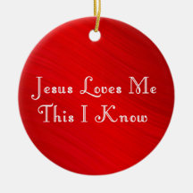 JESUS LOVES ME-ORNAMENT