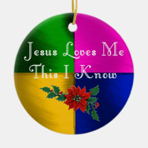 JESUS LOVES ME-ORNAMENT