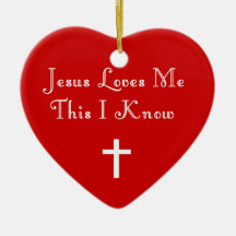 JESUS LOVES ME-ORNAMENT