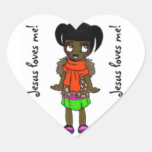 Jesus loves me sticker