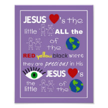 Jesus Loves the Little Children Nursery Art Photo