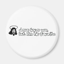 Jesus loves you magnet