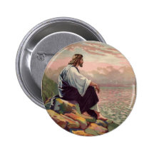 Jesus Meek and Mild Pinback Buttons