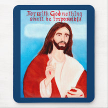 Jesus mouse pad