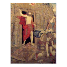 Jesus on Resurrection Tapestry in the Vatican Post Card