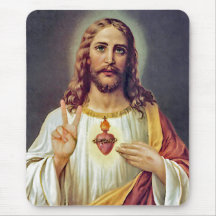 Jesus Peace Sign Mouse Mat