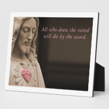 Jesus Sword Photo Plaque