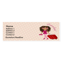 Jet Set Diva Profile Card business cards