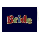 Jewel Tone Bride Cards