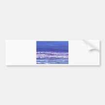 Jewel toned sunset ocean waves seascape gifts bumper stickers