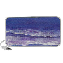 Jewel toned sunset ocean waves seascape gifts iPhone speaker