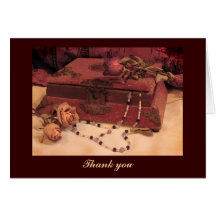 Jewellery Box Thank You Cards