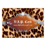 Jewellery Tanning VIP Club Card Leopard Brown Business Card