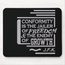 JFK quote mousepad
