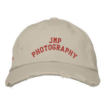 JMP Photography Distressed Twill Cap Baseball Cap