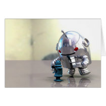 Jo Bot VS Little Blue Bot Card cards