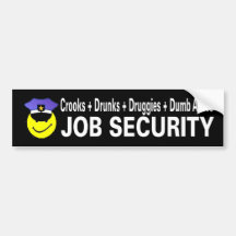 job security bumper sticker