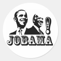 JOBAMA! ROUND STICKERS