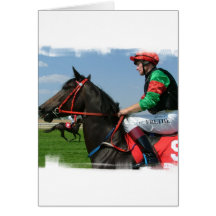 Jockey and Horse Greeting Card