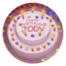 Jody's Birthday Cake Plates