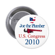 Joe the Plumber  US Congress 2010 - Button