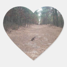 Joey The brave On His Five Mile Hike Heart Sticker