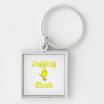 Jogging  Chick Keychains
