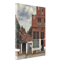 Johannes Vermeer - The little street Canvas Prints
