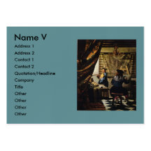Johannes Vermeer's The Art of Painting circa 1668 Business Cards