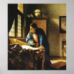 Johannes Vermeer's The Geographer (circa 1669) Print