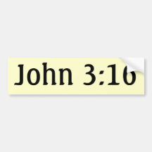 John 3:16 bumper stickers