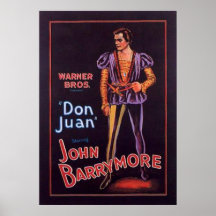 John Barrymore "Don Juan" 1926 Posters