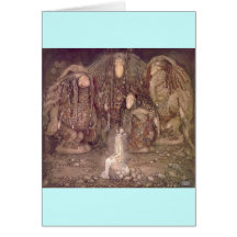 John Bauer - Trolls with an abducted princess Cards