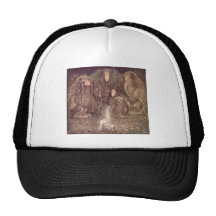 John Bauer - Trolls with an abducted princess Mesh Hat