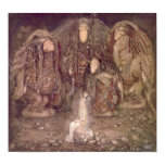 John Bauer Trolls with an abducted princess Poster posters