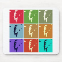 John F Kennedy/JFK  Pop Art Mouse Pads