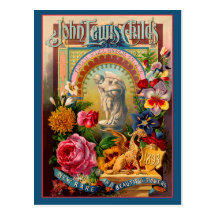 John Lewis Childs Rare Flowers Seed Packet Postcards