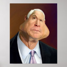 John McCain Caricature Poster