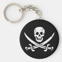 John Rackham (Calico Jack) Pirate Flag Jolly Roger Key Chains