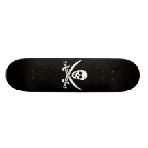 John Rackham (Calico Jack) Pirate Flag Jolly Roger Skate Decks